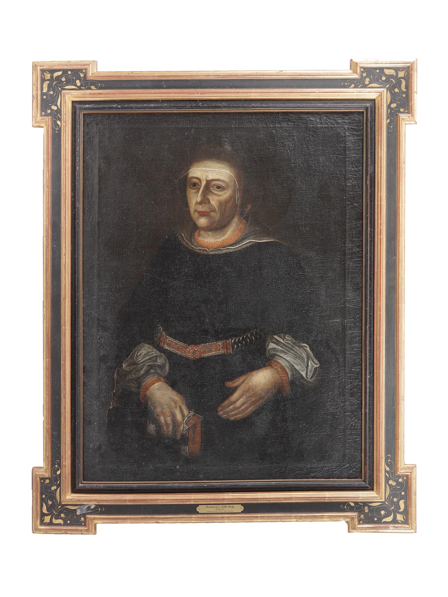 ANTIQUE 17 CENTURY ENGLISH OIL PORTRAIT PAINTING PIC-0